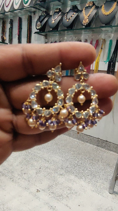 Chandbali ear rings