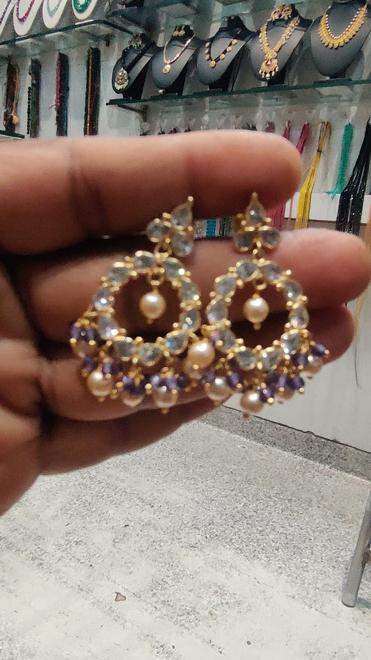 Chandbali ear rings