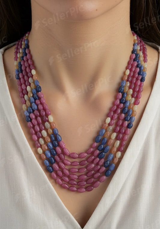 Precious beads jewellery rubys neelam yellow sapphire